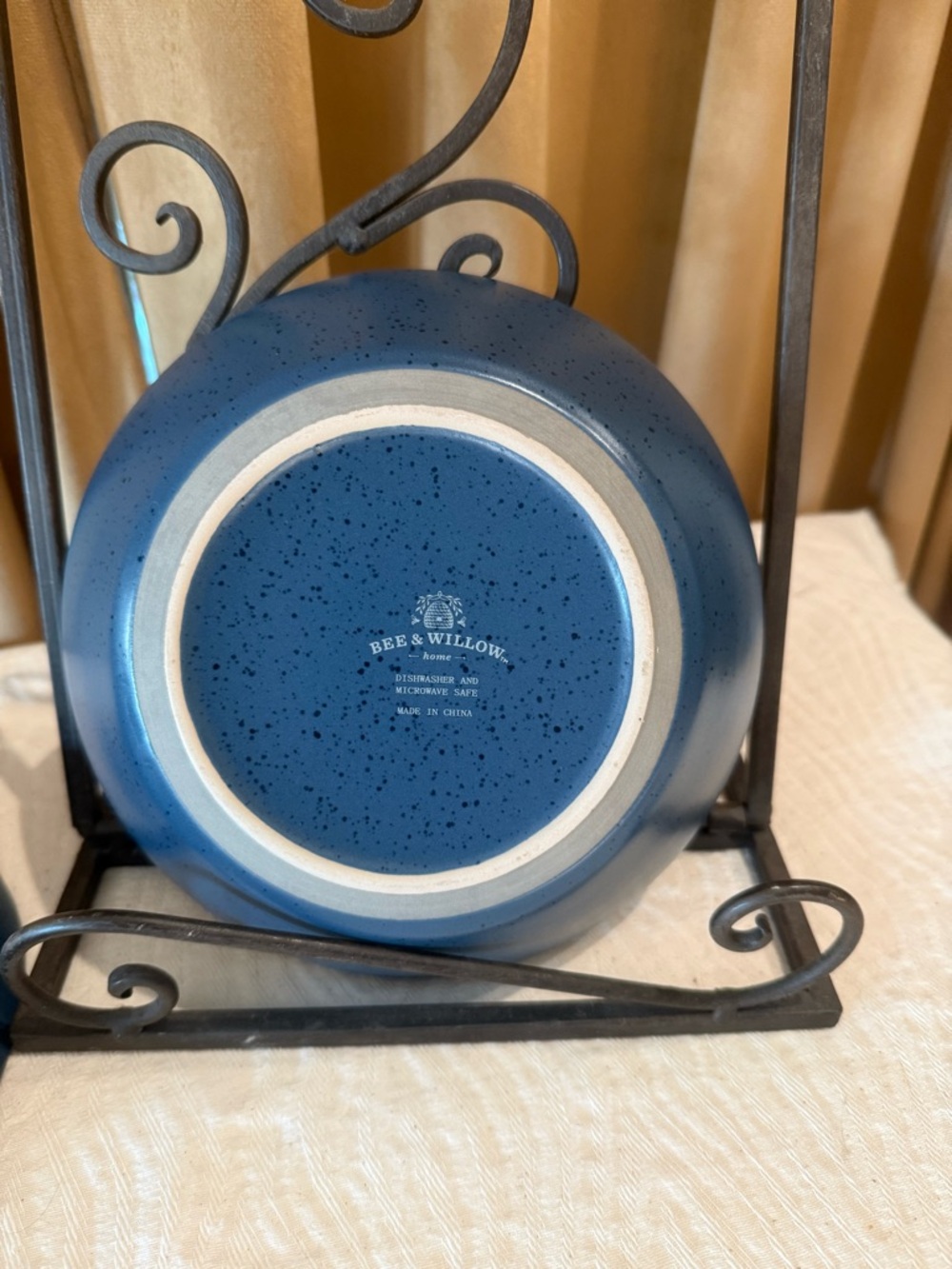 Bee & Willow Navy Blue Salad/Soup Bowls – Set of 2 - Picture 2 of 5